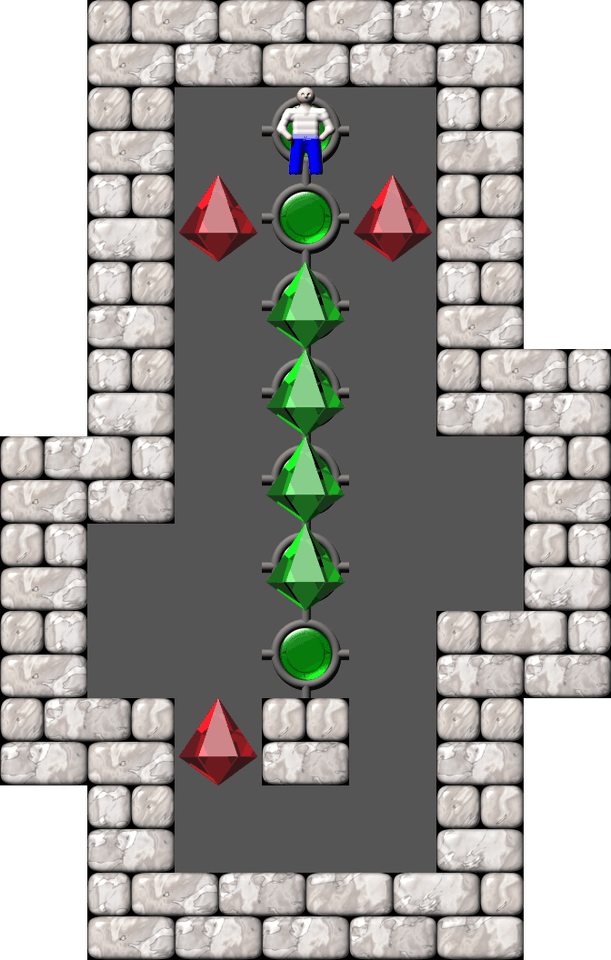 Sokoban Fibonacci Challenge level 3